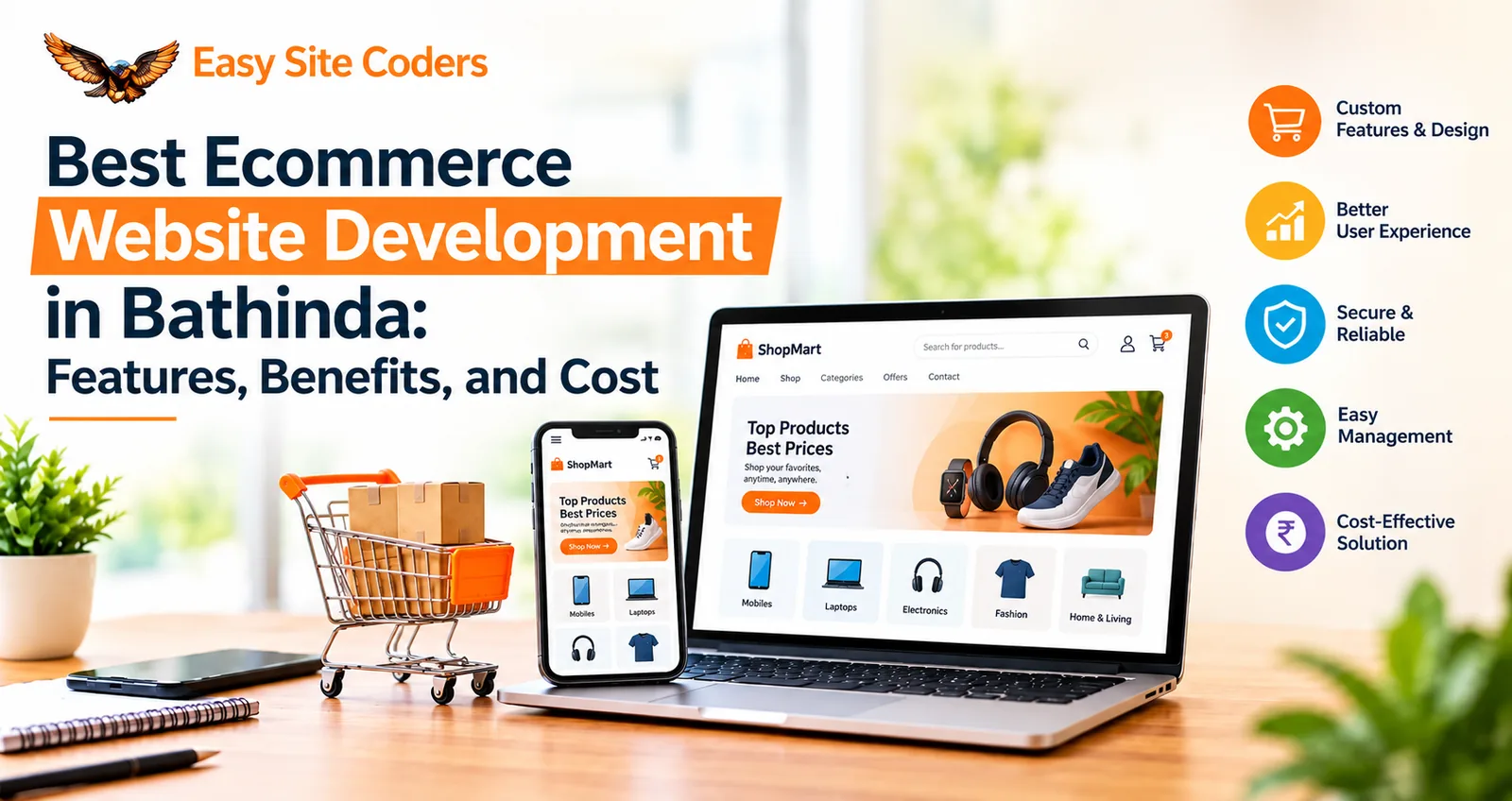 Best Ecommerce Website Development in Bathinda: Features, Benefits, and Cost